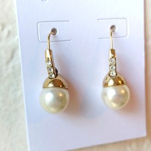 Goldtone & Rhinestones Earrings